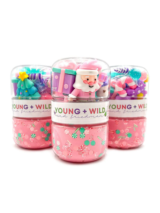YWF Grab & Go Dough Jar - Pastel Christmas