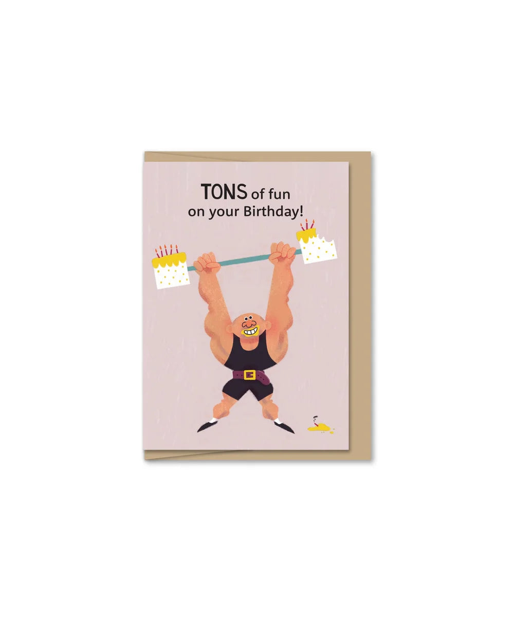 Mini Strongman Greeting Card
