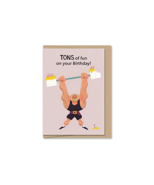 Mini Strongman Greeting Card