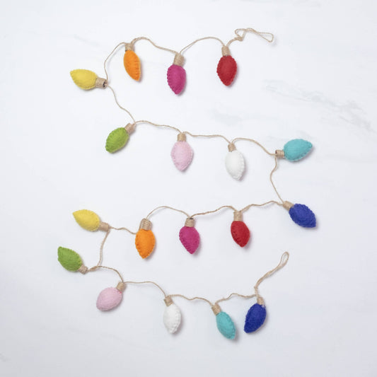 Felt Vintage/Retro Christmas Light Garland