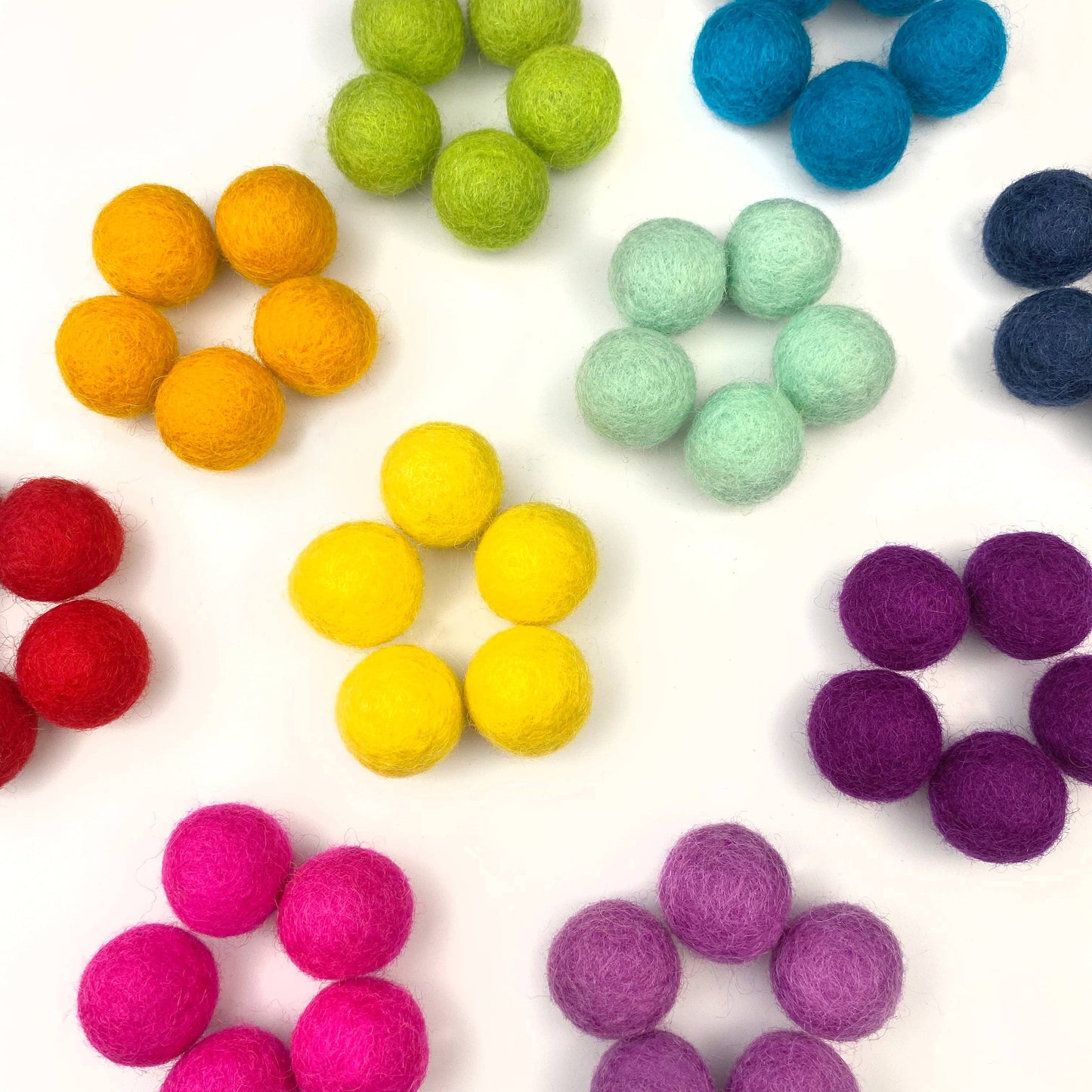 Felt Balls - REG Rainbow Party