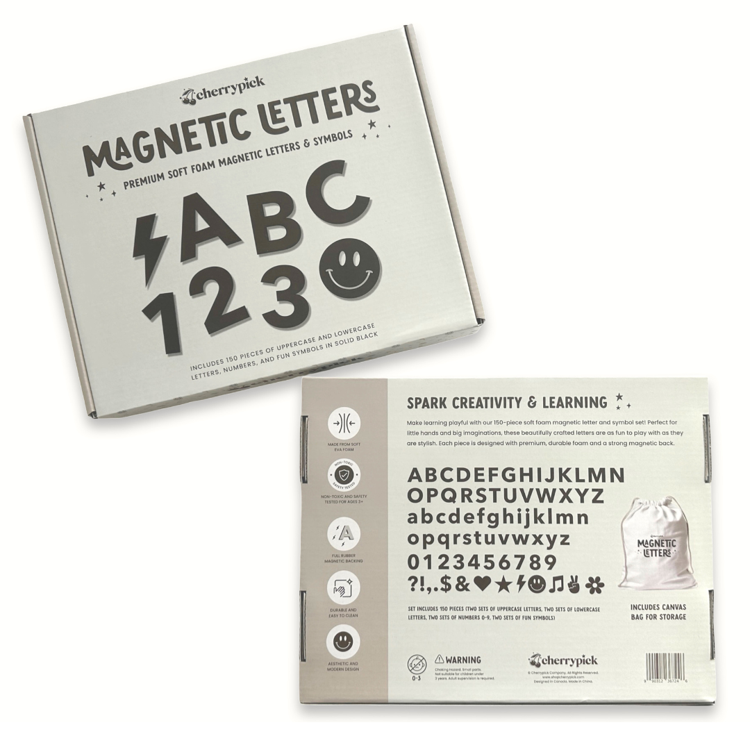 Soft Foam Magnetic Letters & Symbols 150pc Set - Colorful