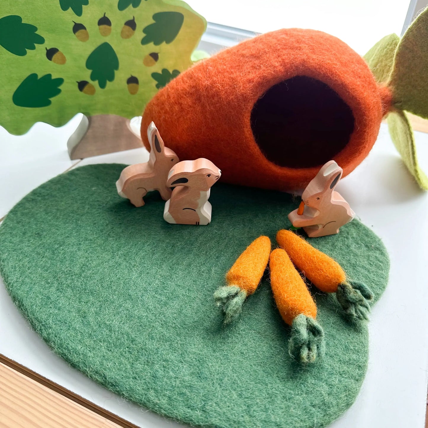 Felt Carrot Play Cottage