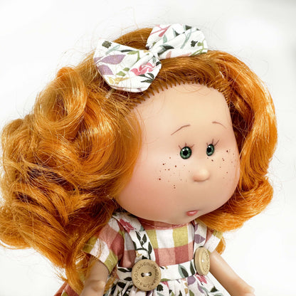 Little Mia Doll - Redhead Floral Check