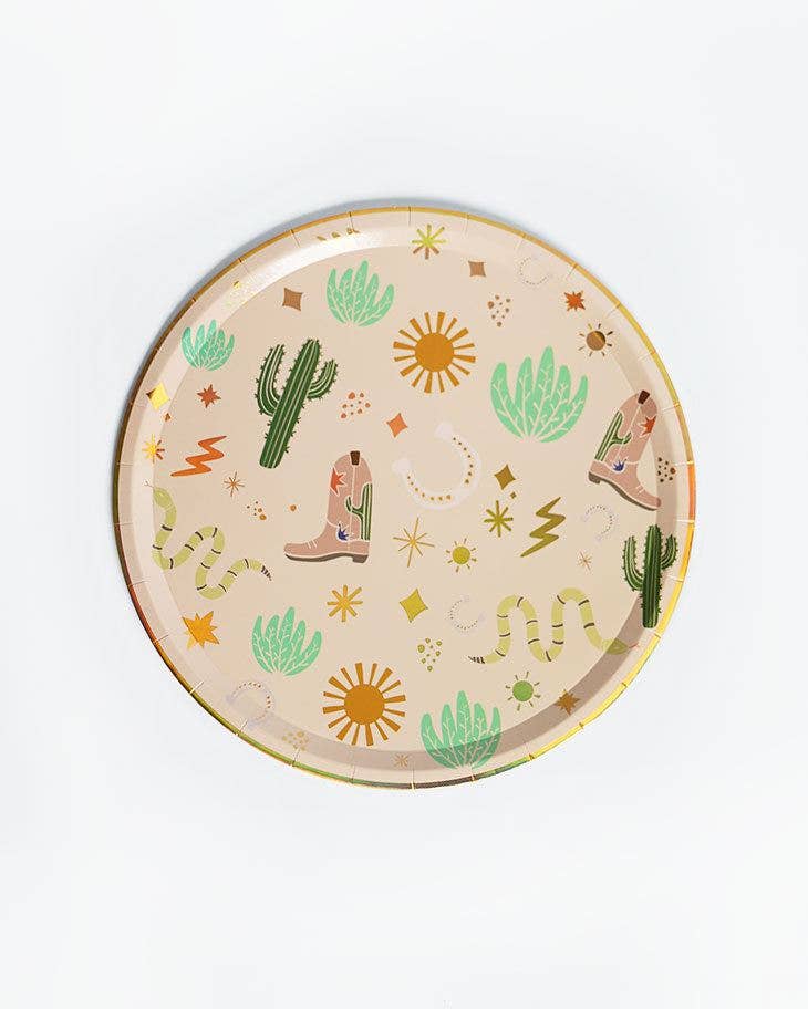 Western Paper Plates(x12) - Snake catcher collection