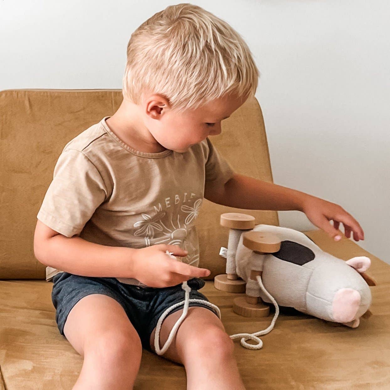 Willow Cow Pull-Along Toy