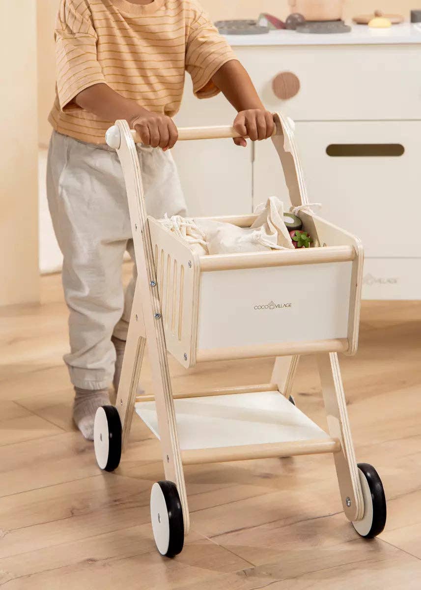 Wooden Shopping Cart