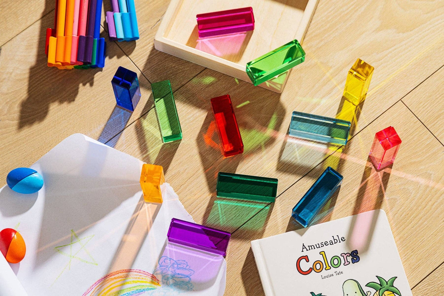 Rainbow Acrylic Noa Blocks