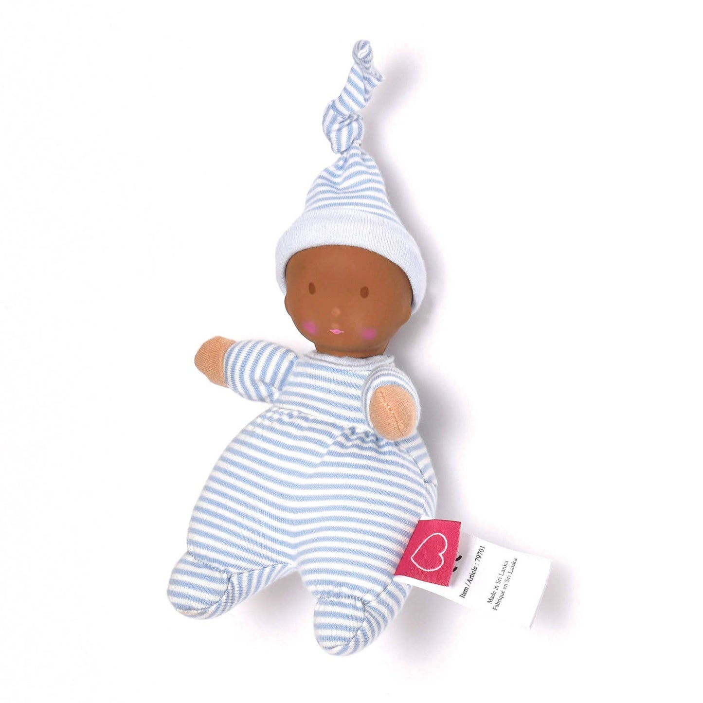 Precious Dark Skin Doll with Rubber Head