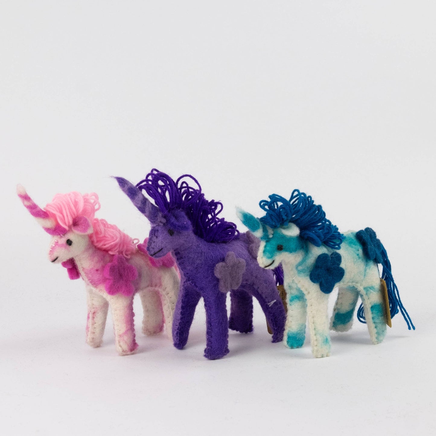 Felt Unicorn Blue