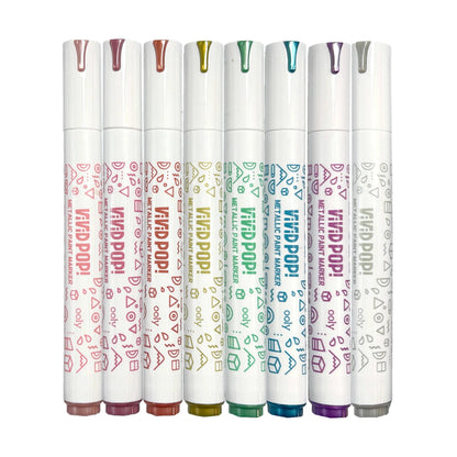 Vivid Pop!: Opaque Water-Based Paint Markers - Metallic (Set
