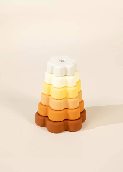 Set of 6 Silicone Stackable Flowers