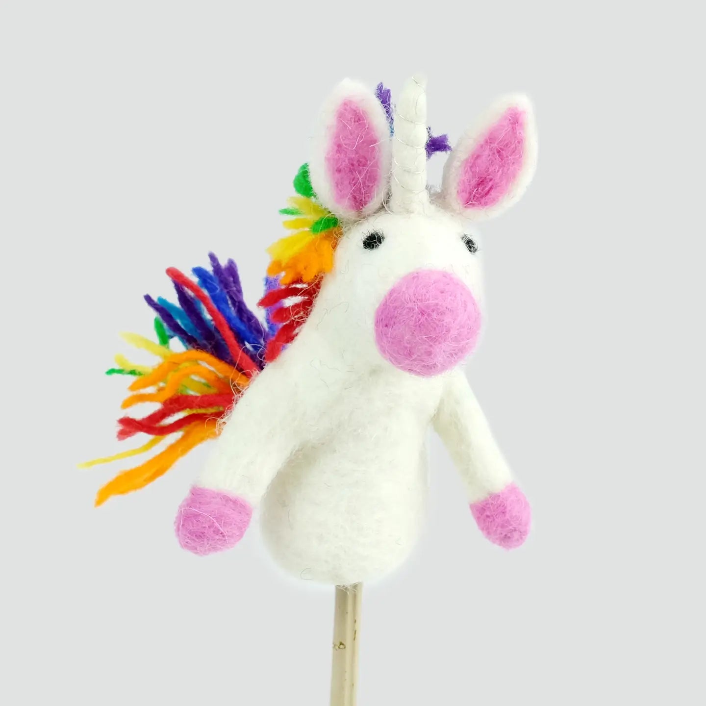 Felt Magic Meadow Finger Puppets - Rainbow Unicorn