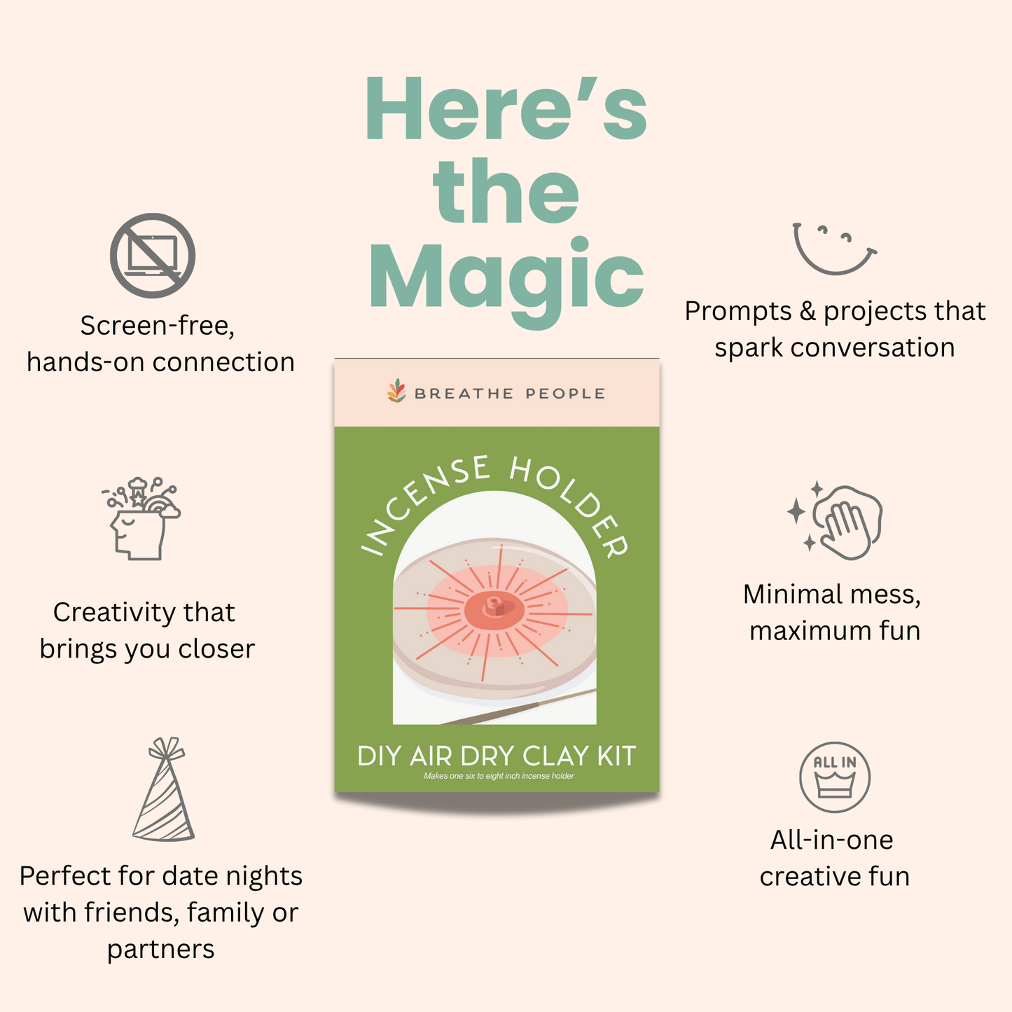 DIY Ghost Luminary – Air-Dry Clay Kit for Halloween 2025