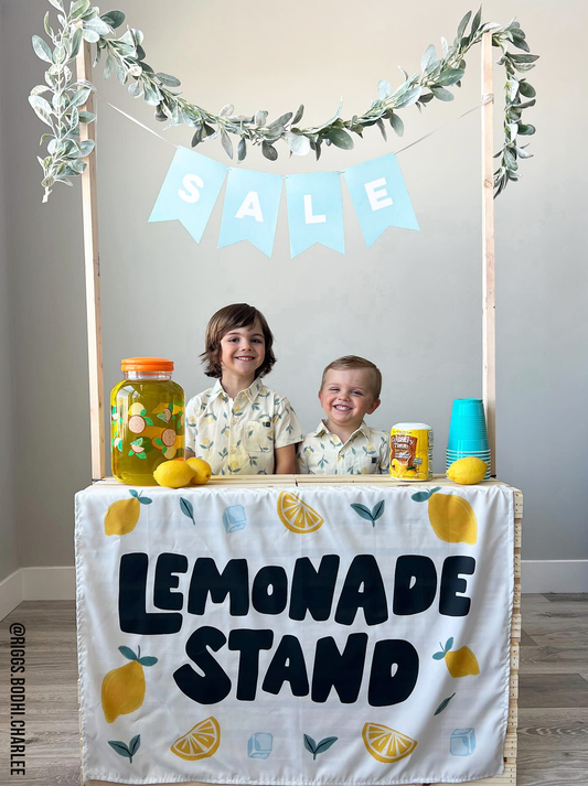 Lemonade Stand Banner - Kids Summer Pretend Play Wall Decor