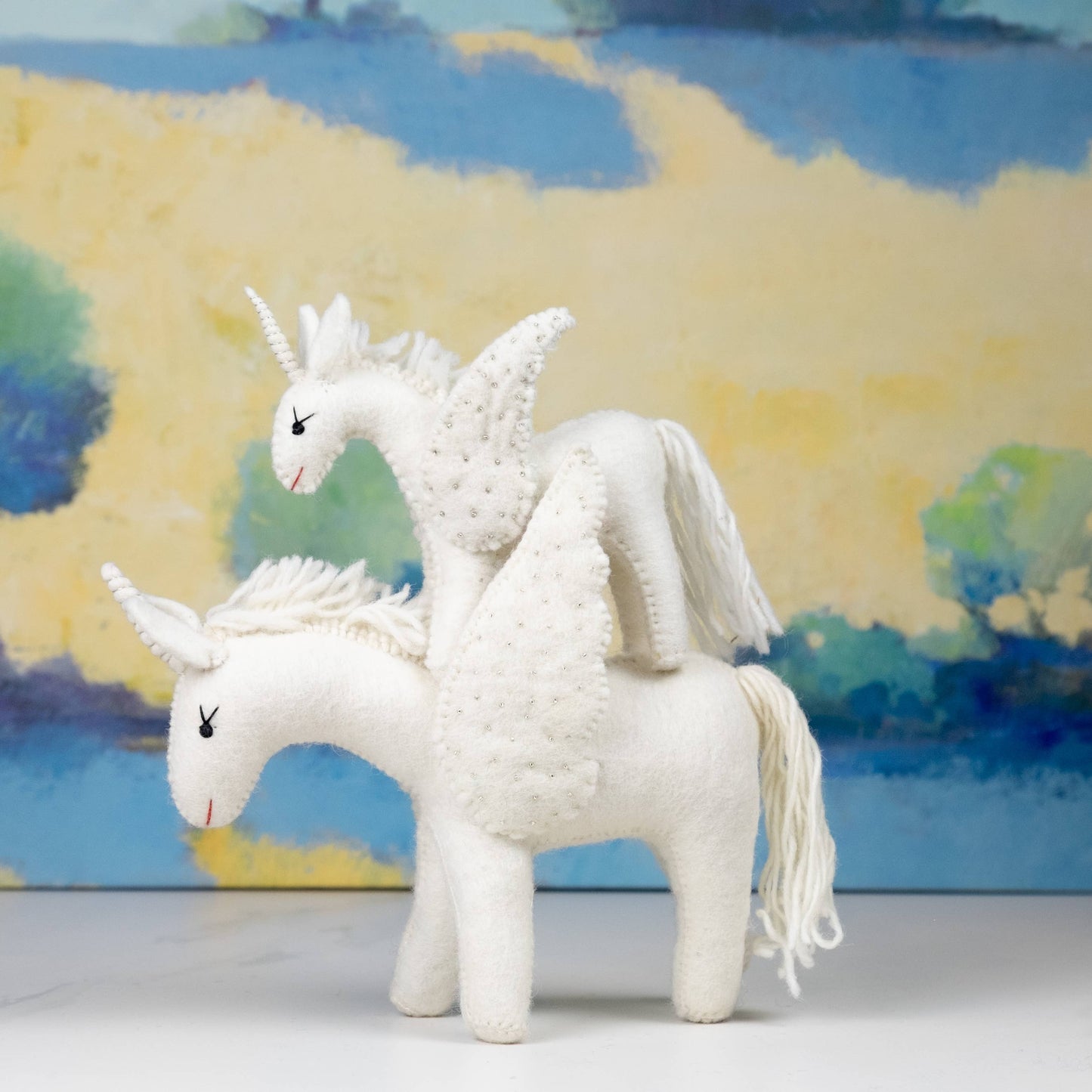 Felt Unicorn White