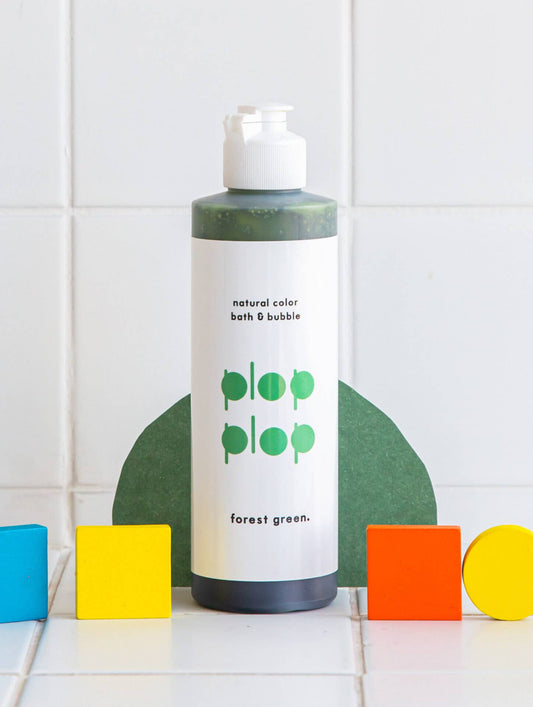 Plop Plop Natural Color Bubble Bath - Forest Green (230g)