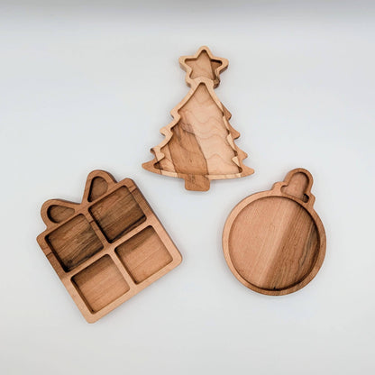 Mini Christmas Tree Sensory Play Tray