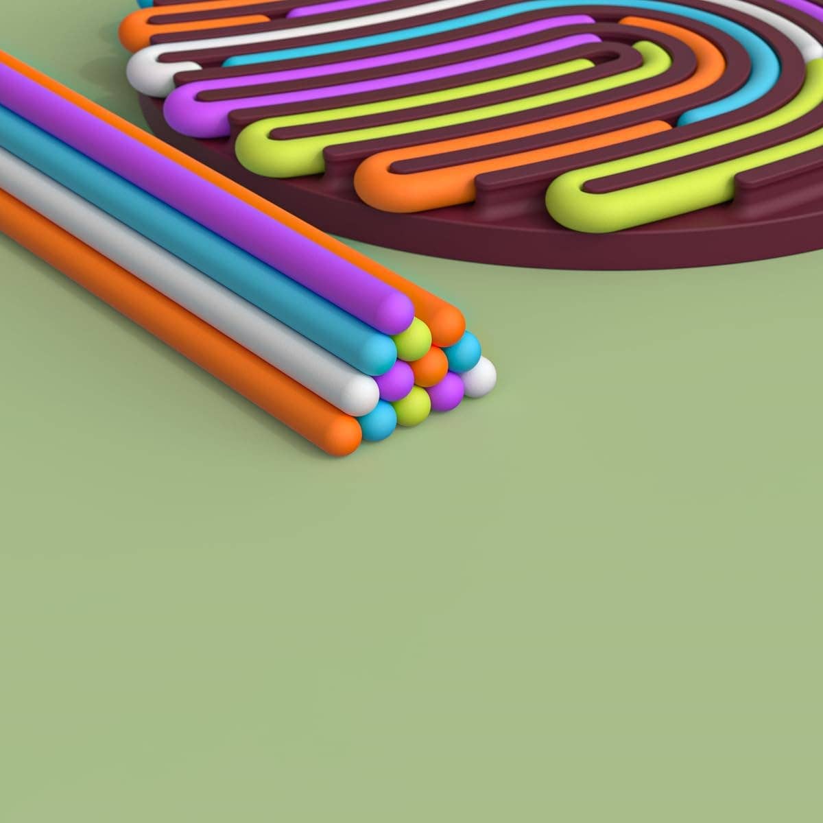 Silicone Sensory Activity Board Circle