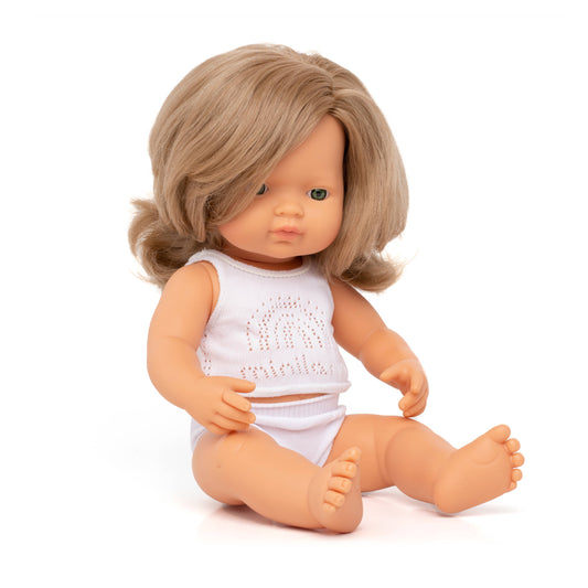 Caucasian Girl Dirty Blonde 15" Doll