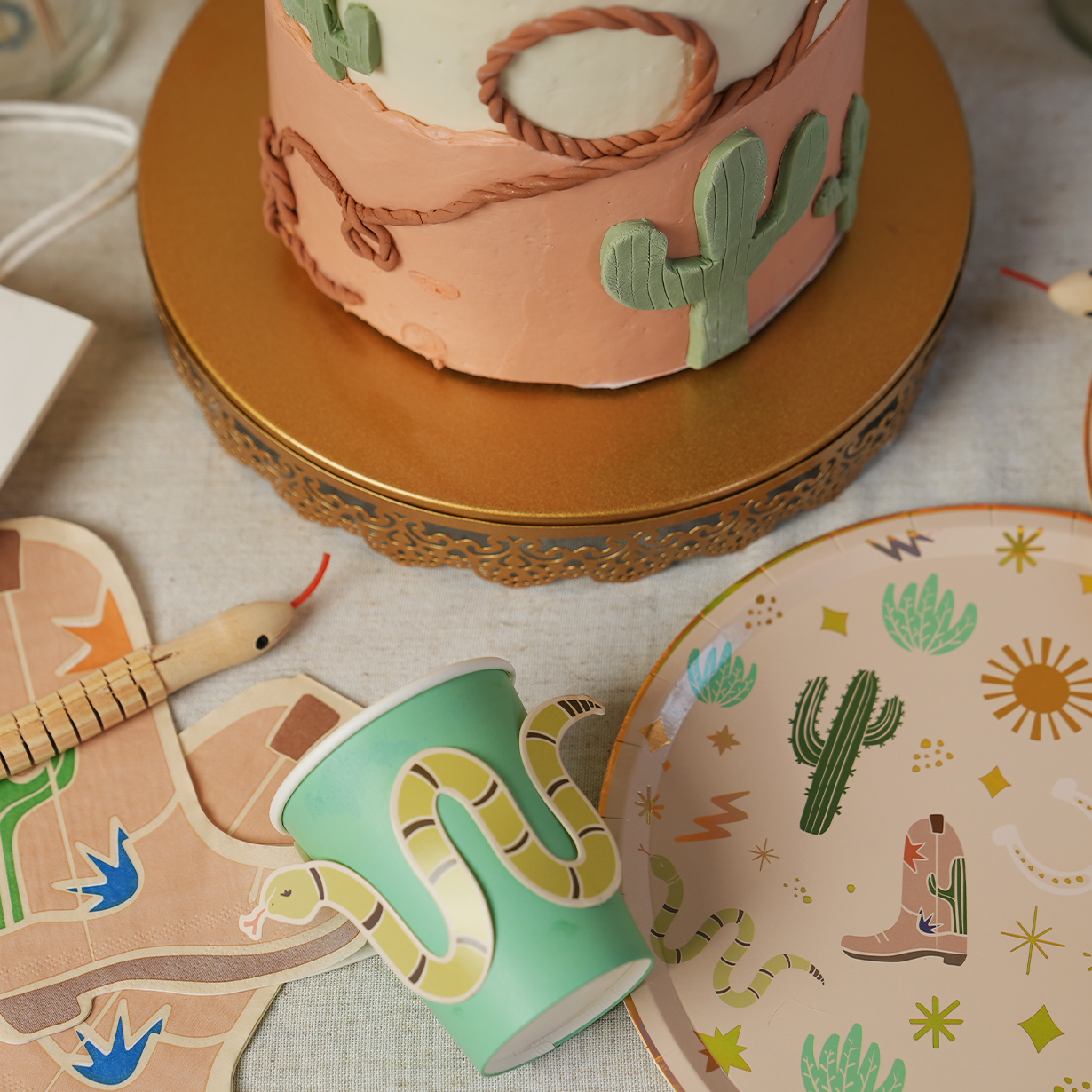 Western Paper Plates(x12) - Snake catcher collection