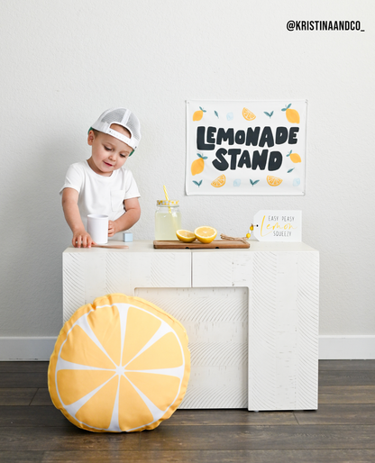Lemonade Stand Banner - Kids Summer Pretend Play Wall Decor