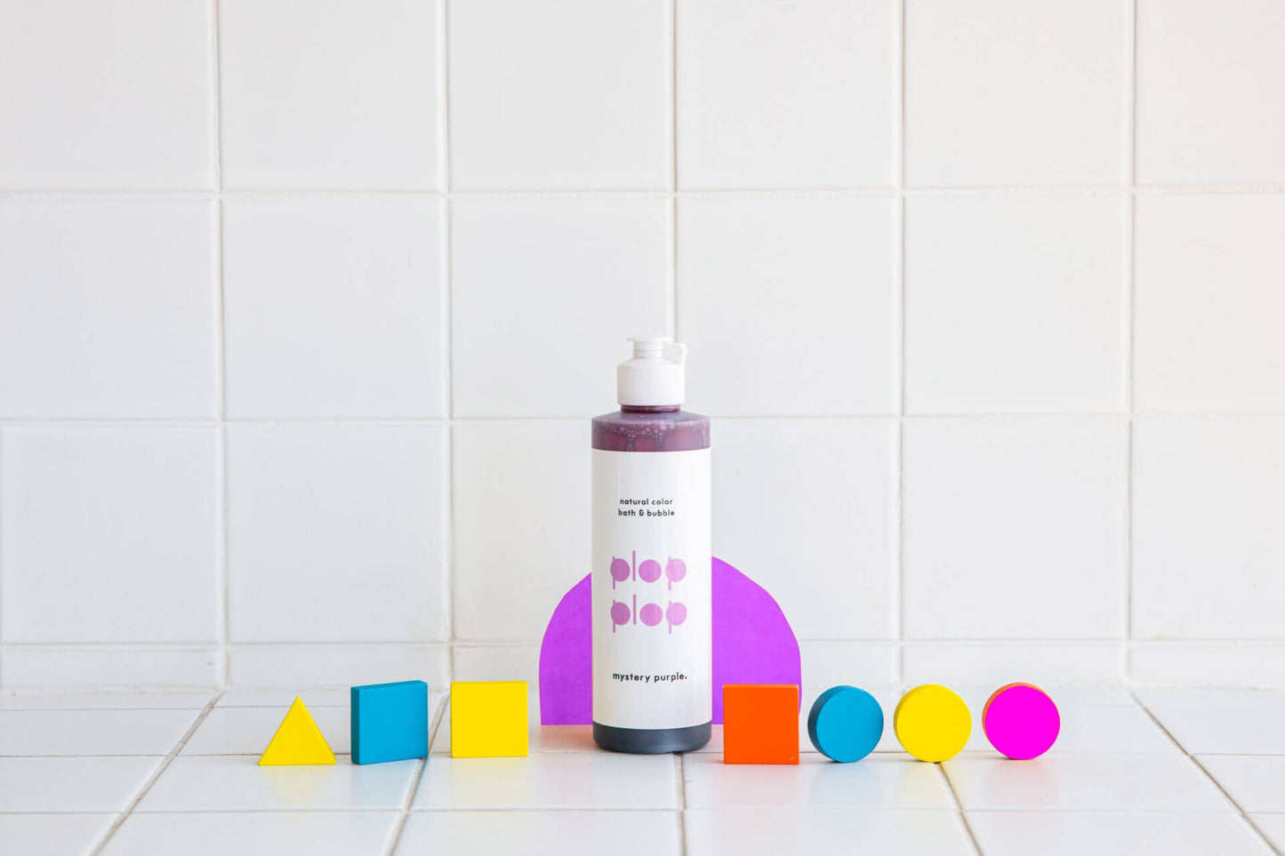 Plop Plop Natural Color Bubble Bath - Mystery Purple (230g)