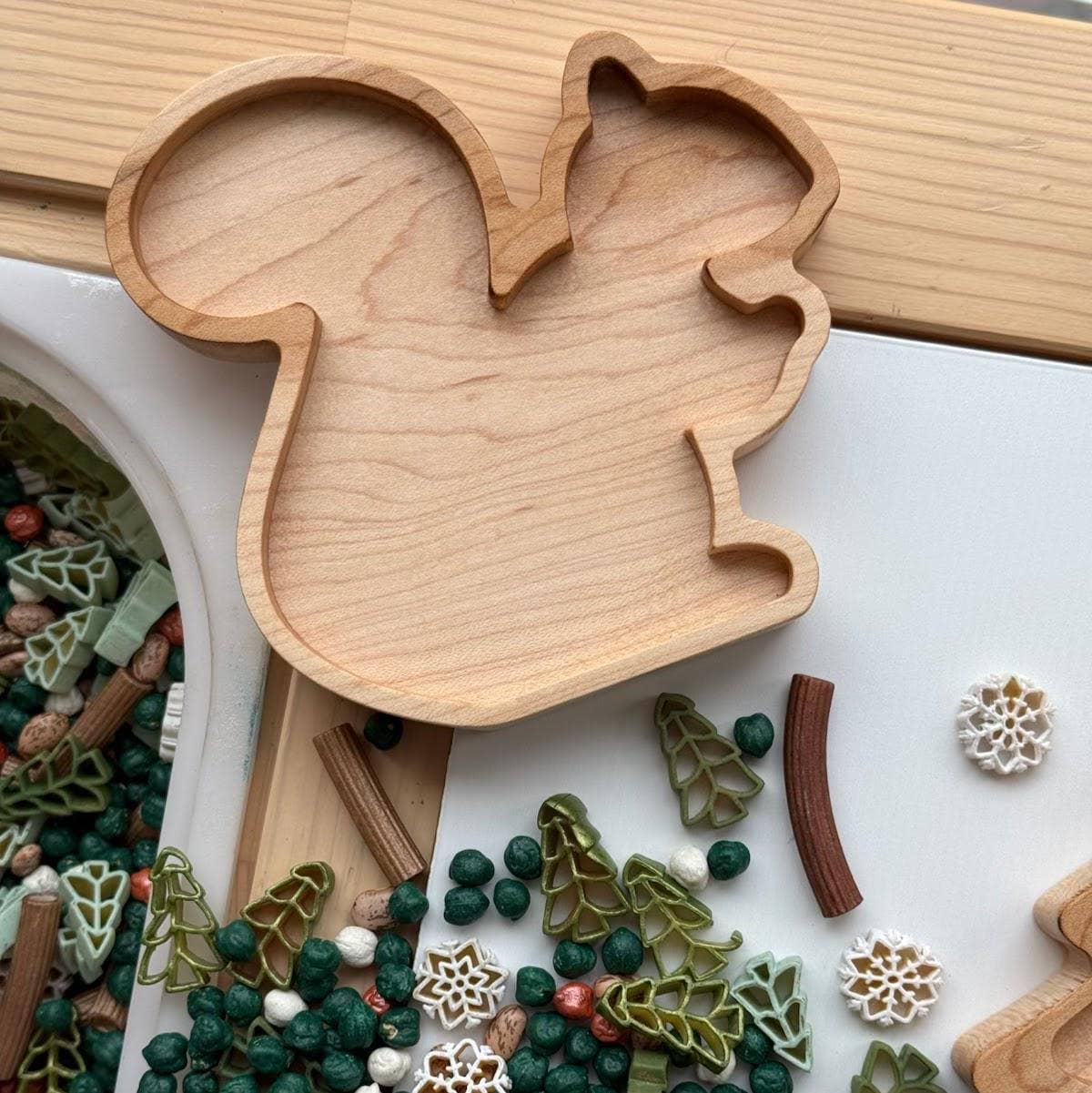 Mini Squirrel Sensory Play Tray