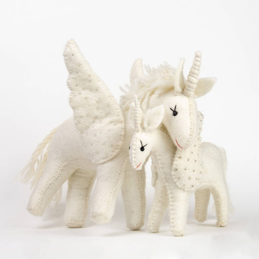 Felt Unicorn White