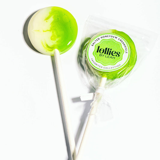 Salty Honeydew Creamsicle Lollipop