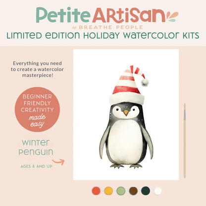Holiday Watercolor Kit – Penguin