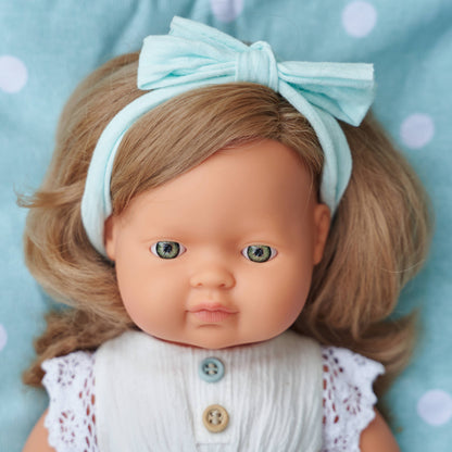 Caucasian Girl Dirty Blonde 15" Doll