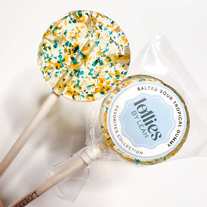 Sour Salted Tropical Gummy Lollipop