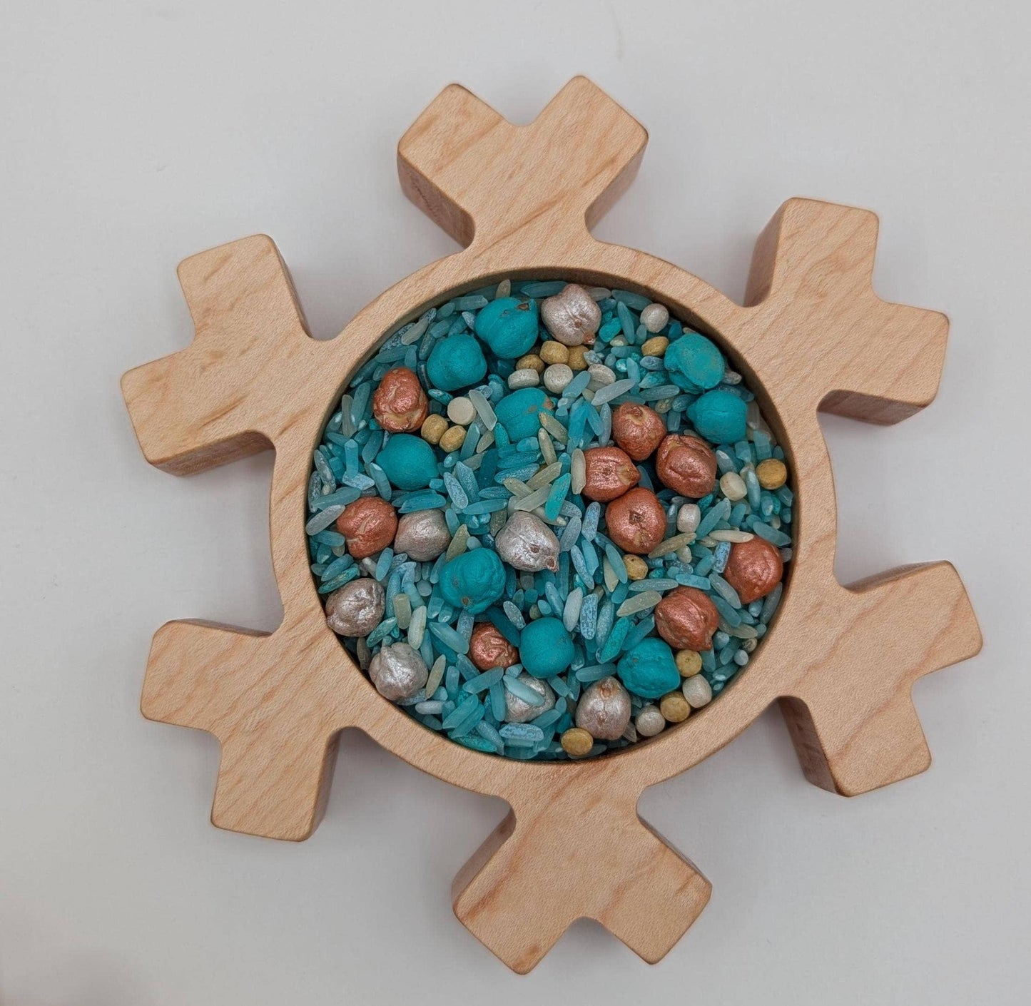 Mini Snowflake 1 Sensory Play Tray
