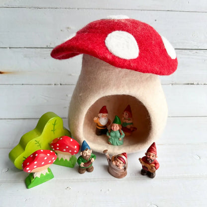 Felt Toadstool Mushroom Cottage
