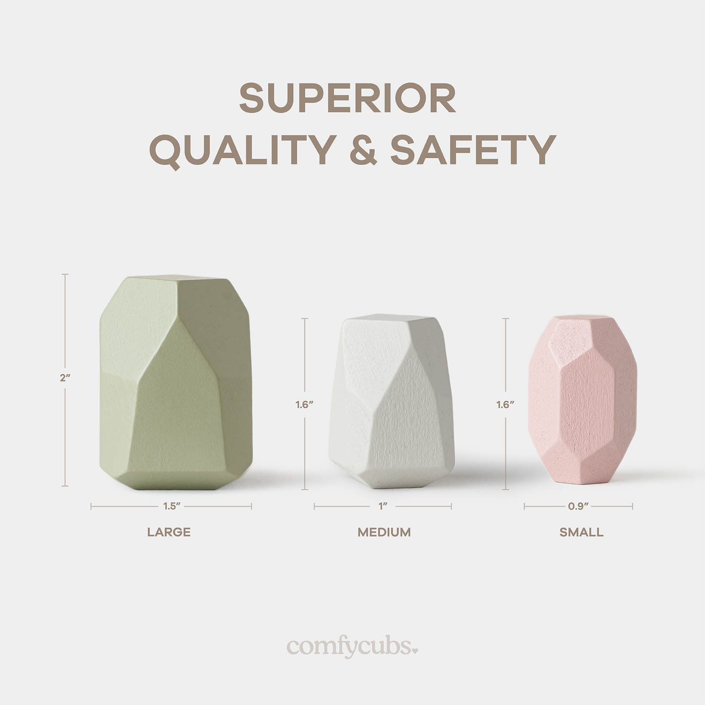 Stacking Blocks for Toddlers by Comfy Cubs