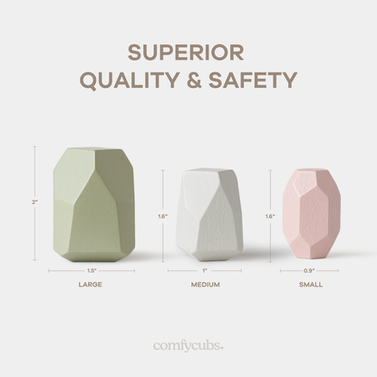 Stacking Blocks for Toddlers by Comfy Cubs