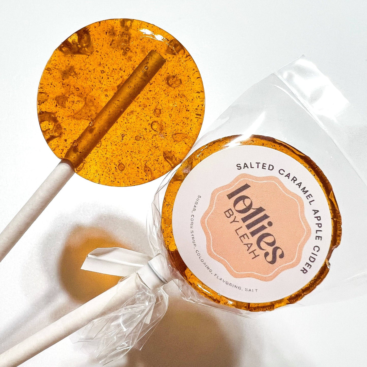 Salted Caramel Apple Cider Lollipop