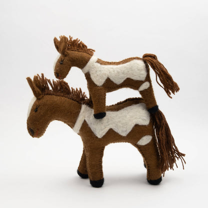 Felt Pinto Horse - Small