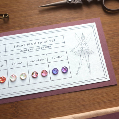 Sugar Plum Fairy Stick-On Earring Set