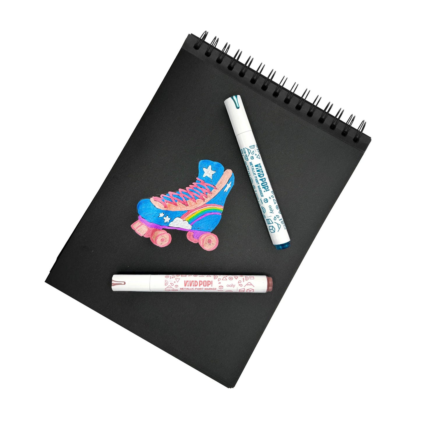 Vivid Pop!: Opaque Water-Based Paint Markers - Metallic (Set