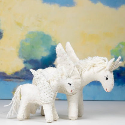 Felt Unicorn White
