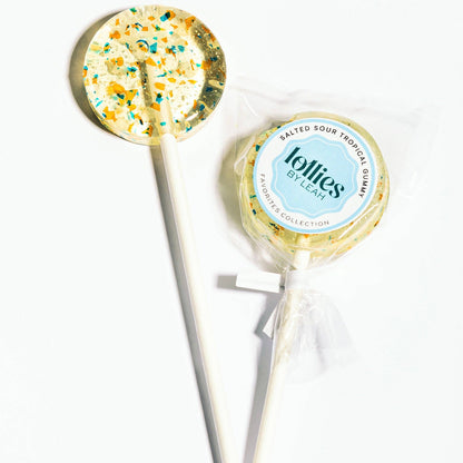 Sour Salted Tropical Gummy Lollipop