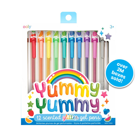 Yummy Yummy Scented Glitter Gel Pens - 12 Pack